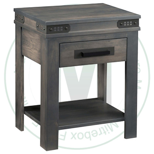 Wormy Maple Gastown Power Management Open Night Stand 18.5''D x 24''W x 29.5''H