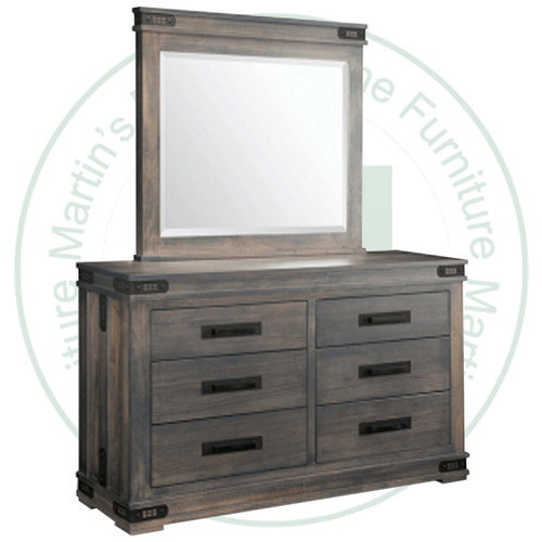 Wormy Maple Gastown Dresser 18.5''D x 60.5''W x 37''H With 6 Drawers
