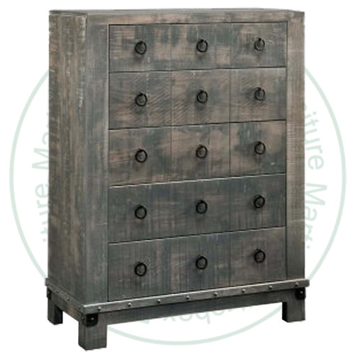 Wormy Maple Barrelworks Chest Of Drawers 18 5/8''D x 40''W x 52 3/4''H