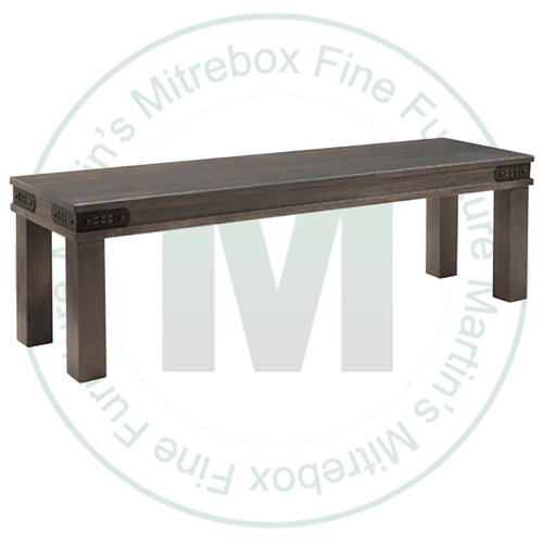 Wormy Maple Gastown Bench 16''D x 60''W x 18''H With Wood Seat