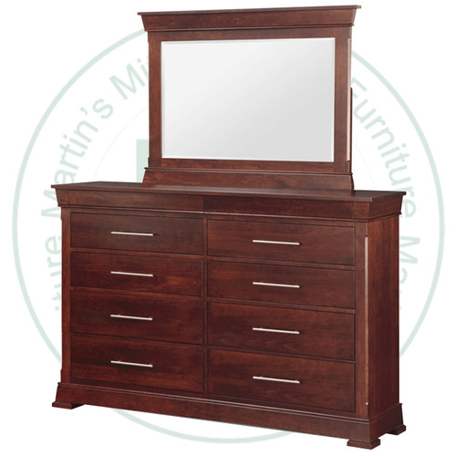 Wormy Maple Kensington Low Landscape Mirror