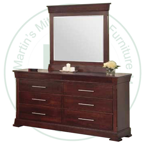 Wormy Maple Kensington Wide Double Dresser With 8 Drawers.