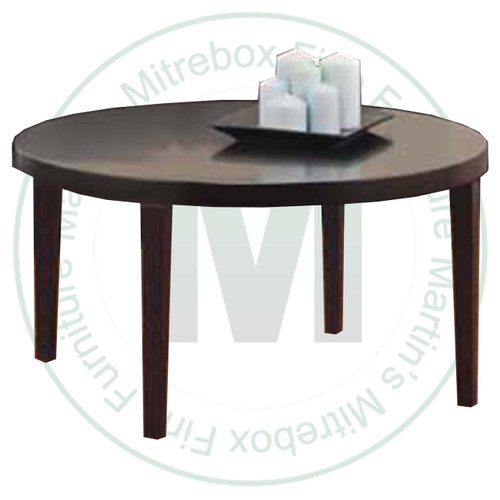 Wormy Maple Stockholm Round Coffee Table 42''D x 42''W x 19''H