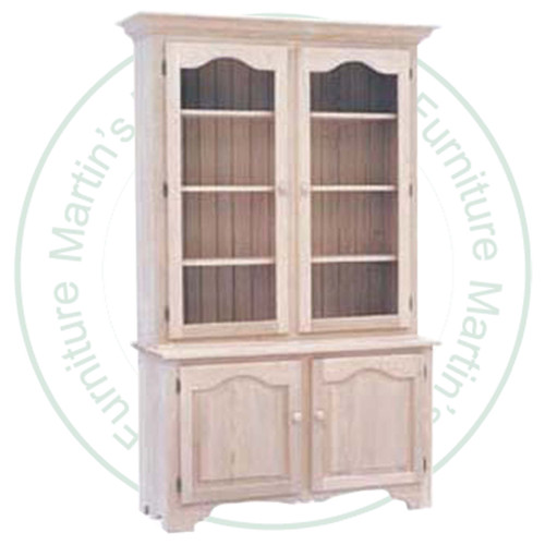 Maple Old Country Hutch And Buffet 48''W x 87''H x 18''D