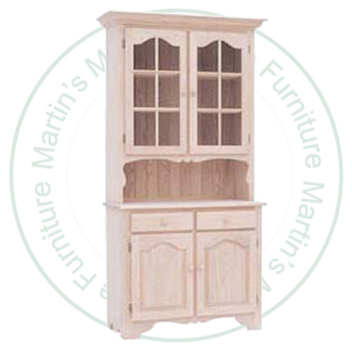 Maple Versailles Hutch And Buffet 40''W x 82''H x 18''D