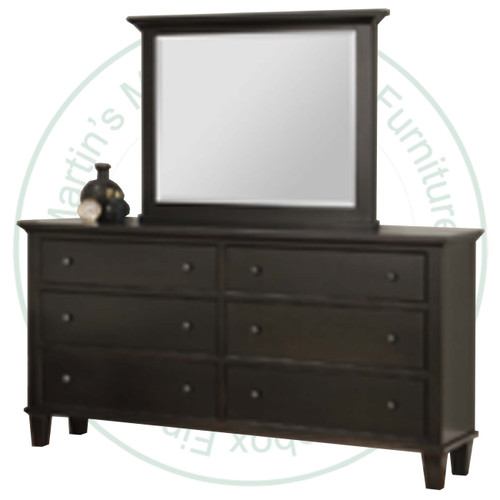Maple Georgetown Deep Long Dresser With 6 Drawers