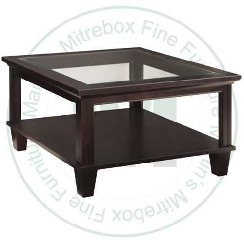 Maple Georgetown Coffee Table 48'' Deep x 48'' Wide x 20'' High With Glass Top