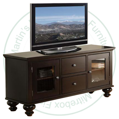 Maple Georgetown HDTV Cabinet 19.5'' Deep x 61.5'' Wide x 30'' High 3 Sliding Doors