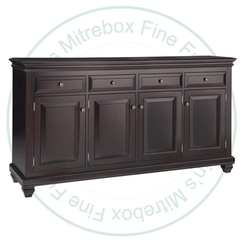Pine Florentino Sideboard With 4 Wood Doors And 4 Drawers