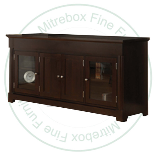 Pine Hudson Valley Entertainment Cabinet With 4 Doors