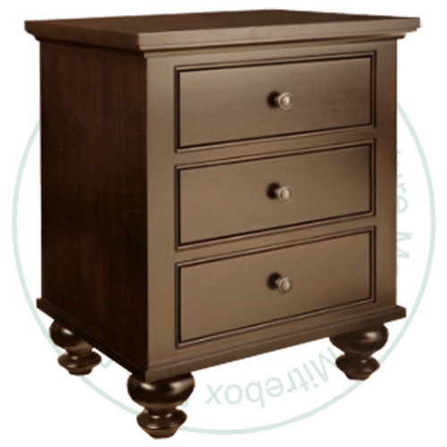 Pine Georgetown 3 Drawer Power Management Nightstand