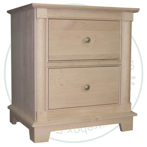 Pine Cleveland 2 Drawer Night Stand