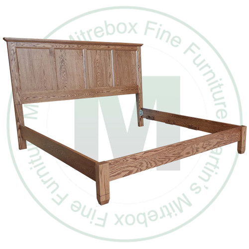 Pine Algonquin Queen Panel Bed With Wraparound Footboard