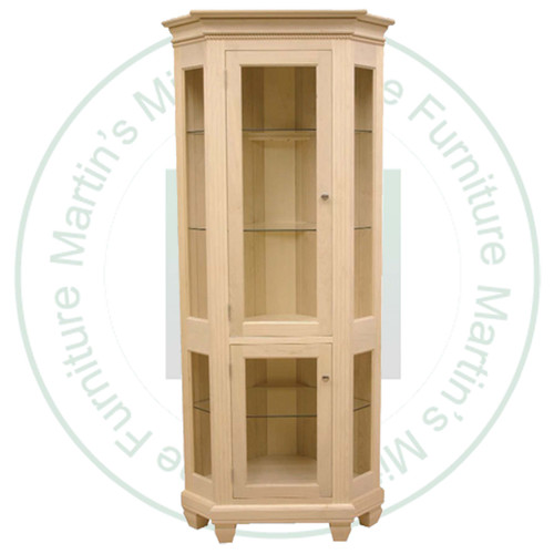 Oak Florentine Curio 32''W x 79''H x 19''D