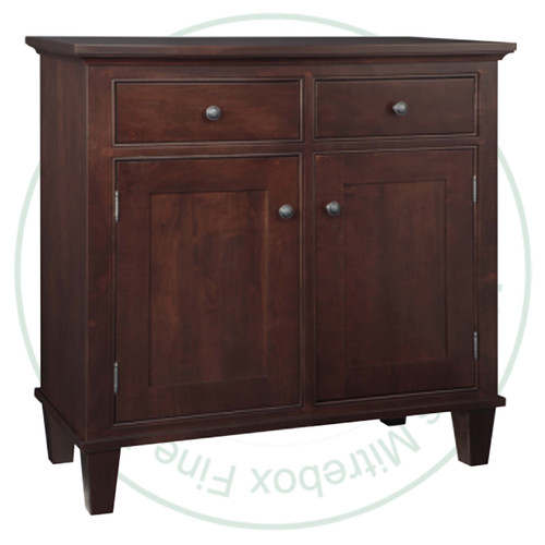 Oak Georgetown Sideboard 19.5'' Deep x 43'' Wide x 42'' High With 2 Wood Doors And 2 Drawers
