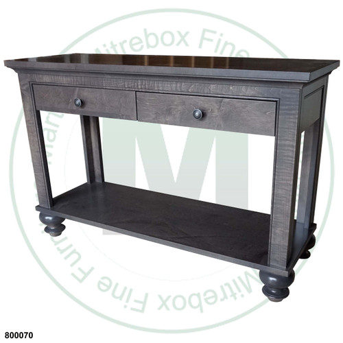 Oak Georgetown Sofa Table 16'' Deep x 46'' Wide x 30'' High With 2 Drawers