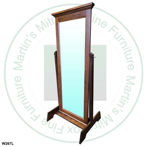 Oak Algonquin Cheval Mirror