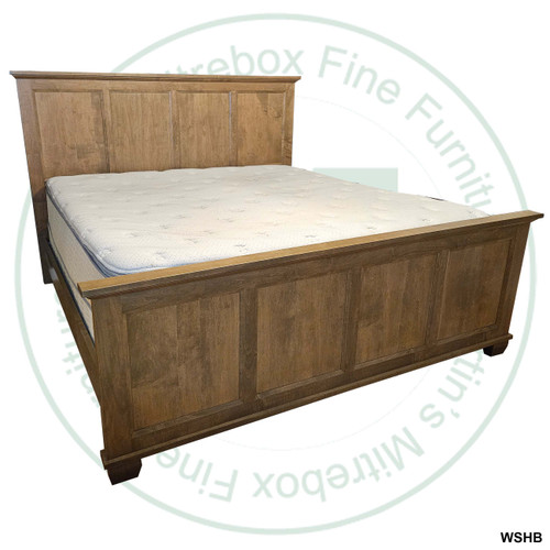 Oak Algonquin King Bed With Low Footboard