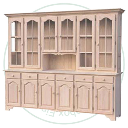Wormy Maple Apple Pie Hutch And Buffet 91''W x 80''H x 18''D