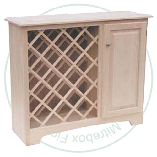 Wormy Maple Northern Lights Wine Server 44''W x 37''H x 14''D