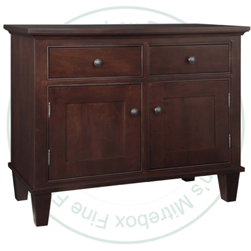 Wormy Maple Georgetown Sideboard 19.5'' Deep x 43'' Wide x 35.5'' High With 2 Wood Doors And 2 Drawers