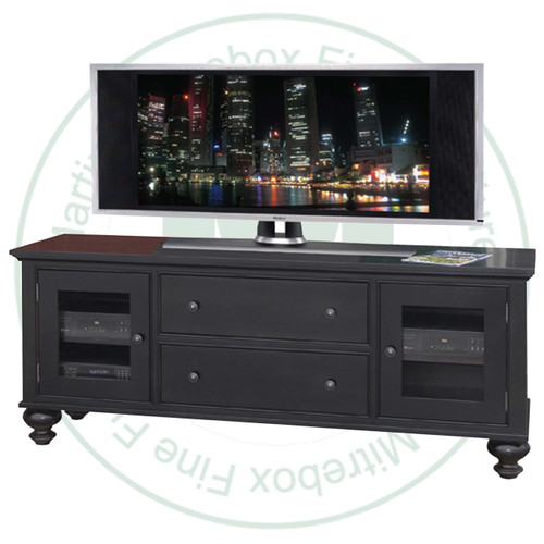 Wormy Maple Georgetown HDTV Cabinet 19.5'' Deep x 72.5'' Wide x 30'' High