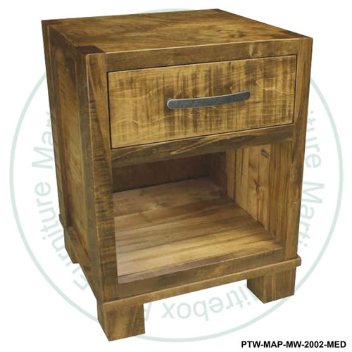 Pine Backwoods Mill sawn 1 Drawer Nightstand
