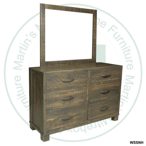Wormy Maple Backwoods Mill sawn Landscape Mirror
