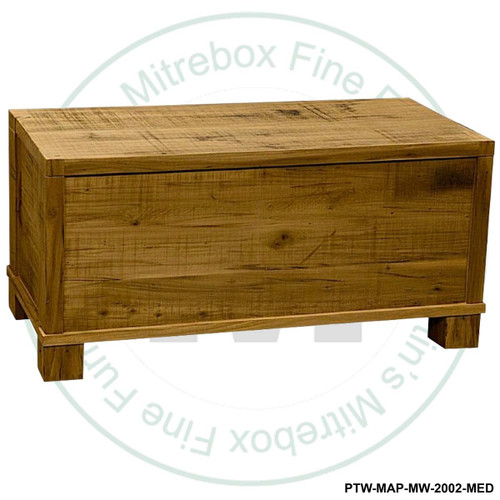 Wormy Maple Backwoods Mill sawn Blanket Box

