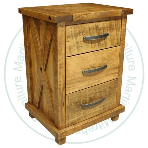 Pine Klondike 3 Drawer Nightstand