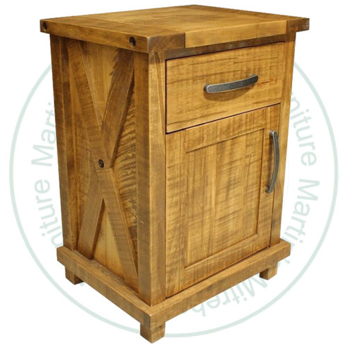 Pine Klondike 1 Drawer Nightstand