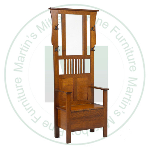 Pine Mission Hall Entrance Storage Seat