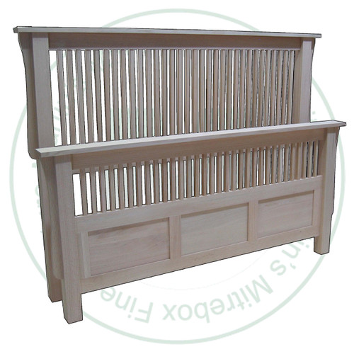 Oak Mission Split Panel Footboard Single Bed