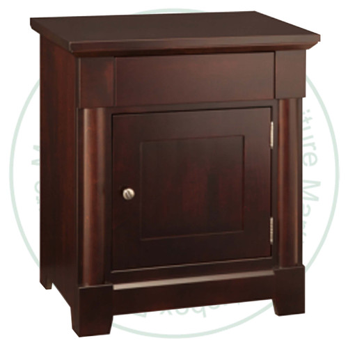 Wormy Maple Hudson Valley Power Option Nightstand With 1 Drawer