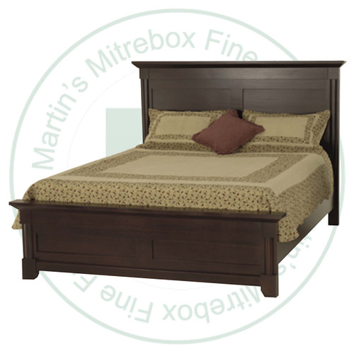 Wormy Maple Hudson Valley King Bed With Low Footboard