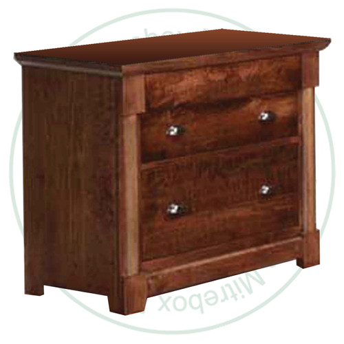 Wormy Maple Hudson Valley Lateral Filing Cabinet With 2 File Drawers Letter/Legal
