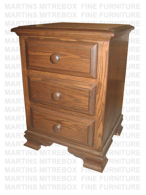 Wormy Maple Country Lane Night Stand 3 Drawers 18''D x 20''W x 28''H