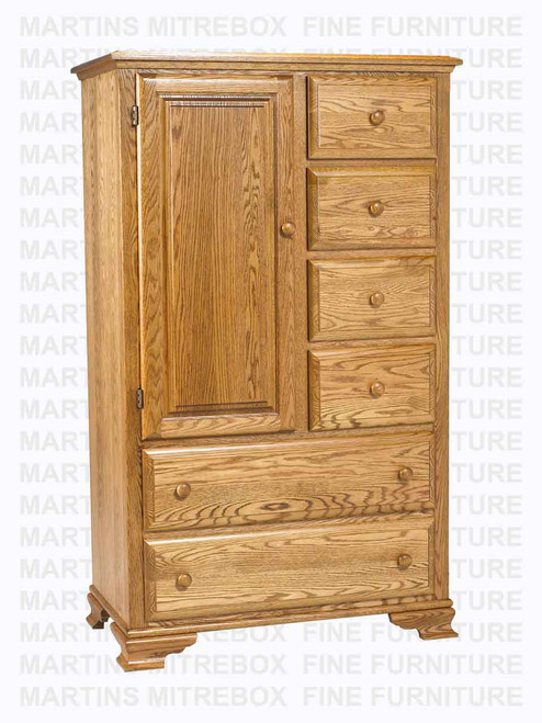 Wormy Maple Country Lane Ladies Change Chest 21''D x 38''W x 64''H