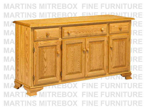 Wormy Maple Country Lane Sideboard 18''D x 72''W x 39''H