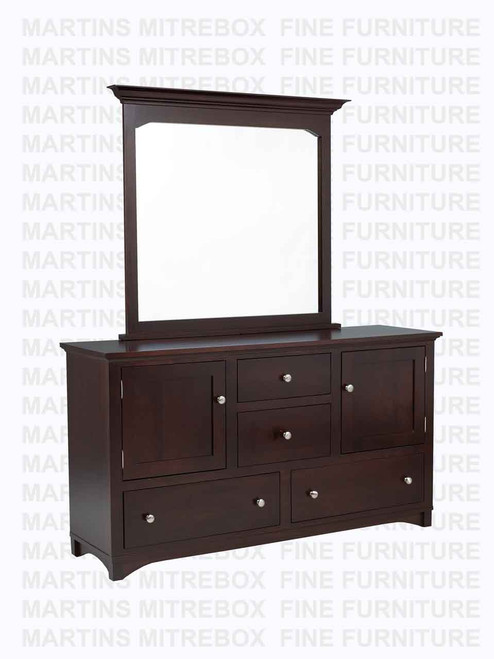 Wormy Maple Montana Dresser 8 Drawers 18''D x 36''H x 64''W