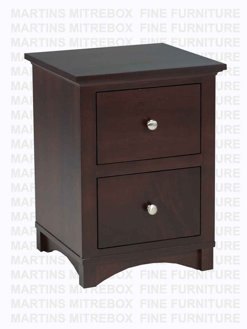 Wormy Maple Montana Nightstand 2 Drawers 18''D x 26''W x 28''H