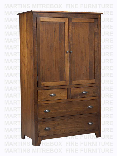 Maple Lakeview Armoire Mini 20''D x 42''W x 74''H