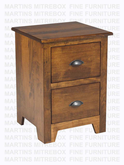 Pine Lakeview Nightstand 2 Drawers 18''D x 20''W x 28''H
