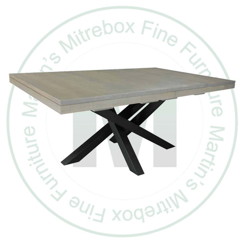 Oak Warehouse Solid Top Pedestal Table 48'' Deep x 60'' Wide x 30'' High