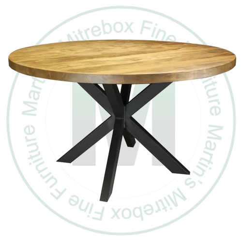 Oak Maxwell Solid Top Single Pedestal Table 36'' Deep x 36'' Wide x 30'' High