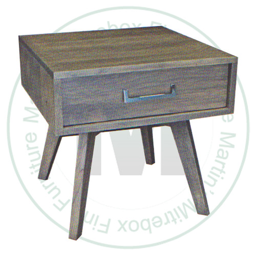 Oak Avenue End Table 24'' Deep x 24'' Wide x 24'' High With 1 Drawer
