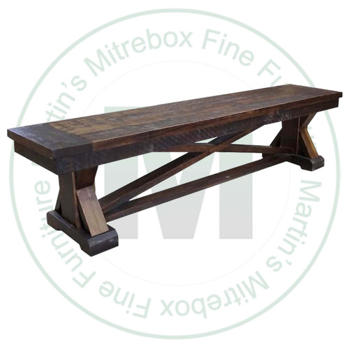 Pine Bonanza Bench 14''D x 96''W x 18''H