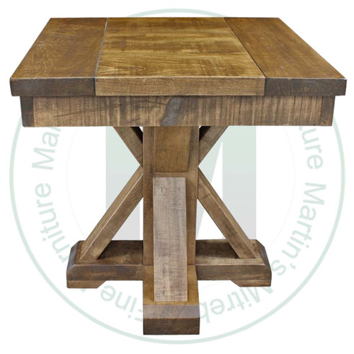 Pine Bonanza End Table. End Table Dimensions 24'' Deep x 24'' Wide x 24'' High. ( Texture : Mill sawn. )
