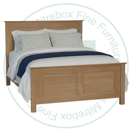 Pine Single Farmhouse Bed. Bed has a 52'' Headboard and 30'' Footboard. Bed Dimensions 44.75'' Wide x 83'' Deep x 52'' High. ( Texture : Smooth Sanded. )
