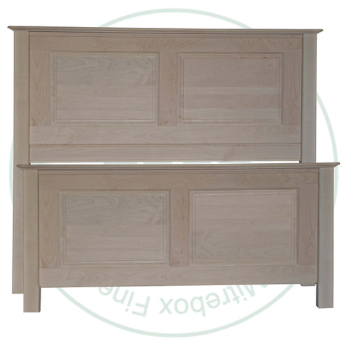 Wormy Maple King Farmhouse Bed 52'' Headboard 30'' Footboard